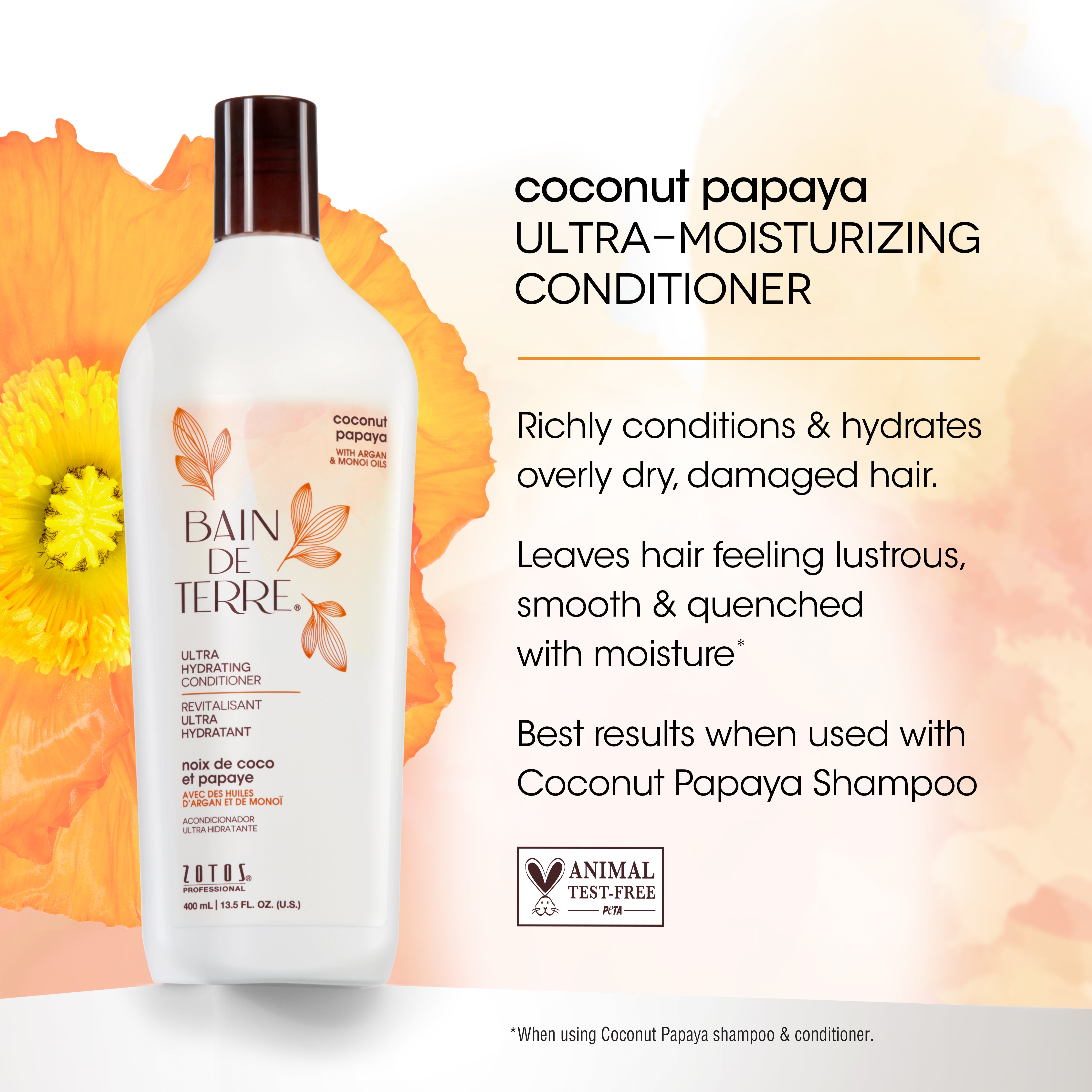 Bain de Terre® Ultra Hydrating Conditioner, Coconut Papaya