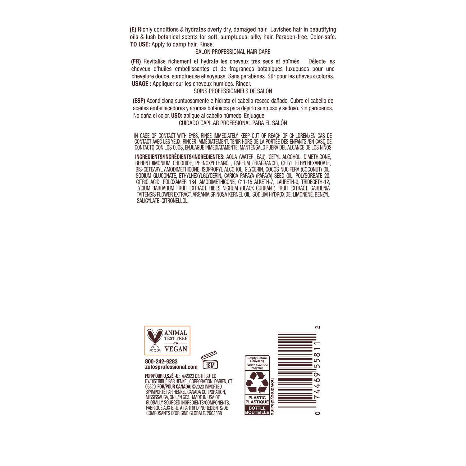 Bain de Terre® Ultra Hydrating Conditioner, Coconut Papaya