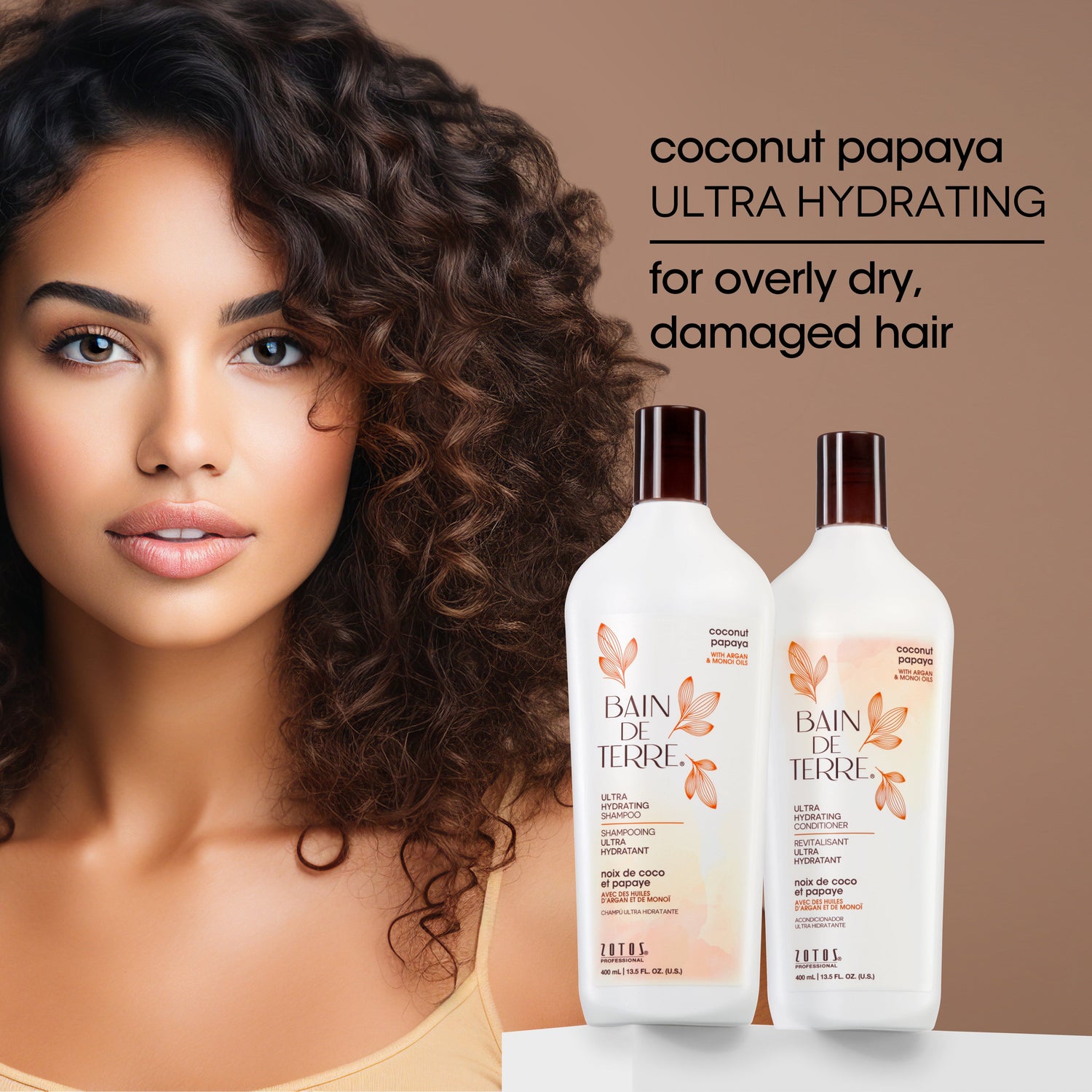 Bain de Terre® Ultra Hydrating Shampoo, Coconut Papaya