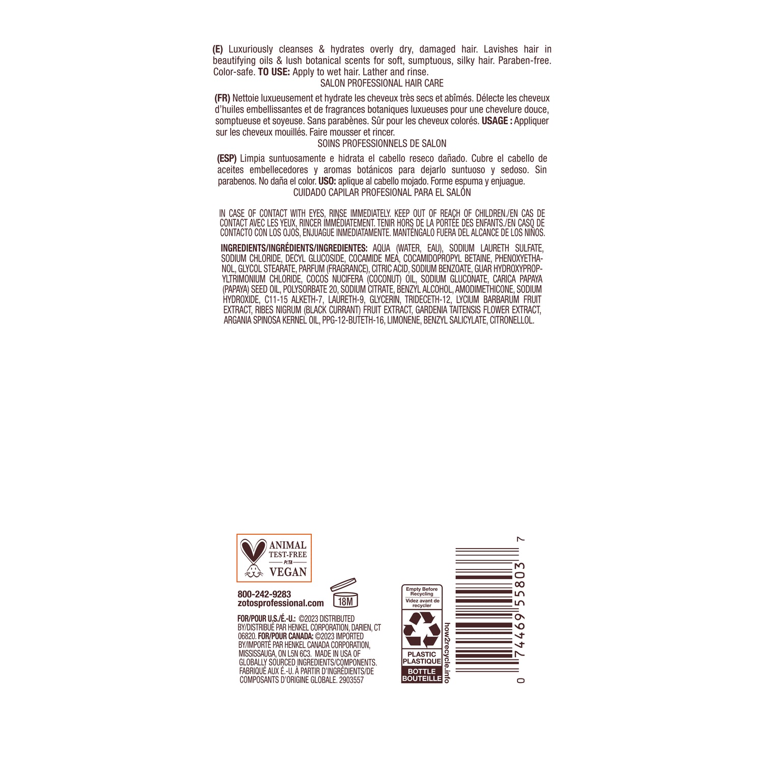 Bain de Terre® Ultra Hydrating Shampoo, Coconut Papaya