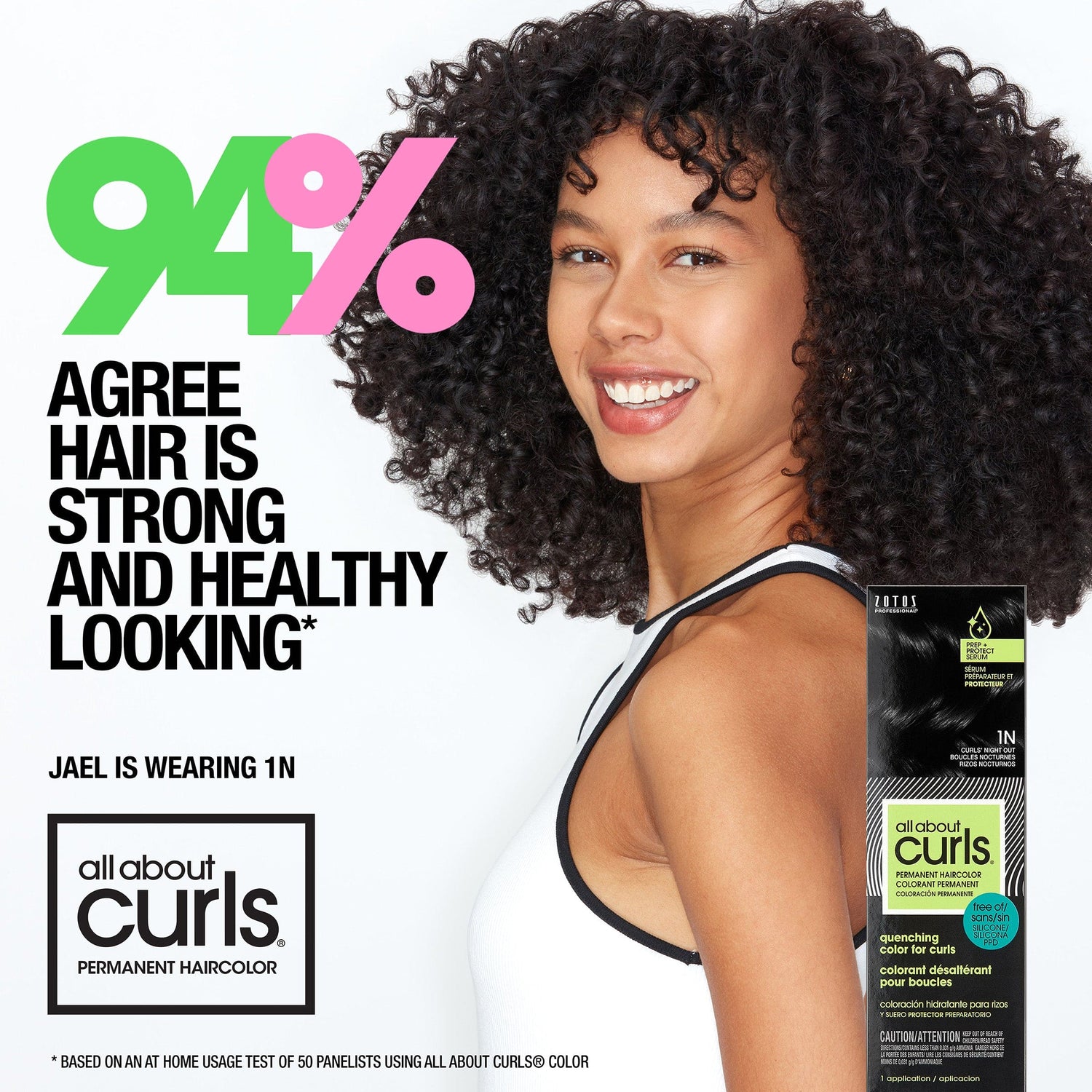 All About Curls® Quenching Permanent Haircolor For Curls - Black