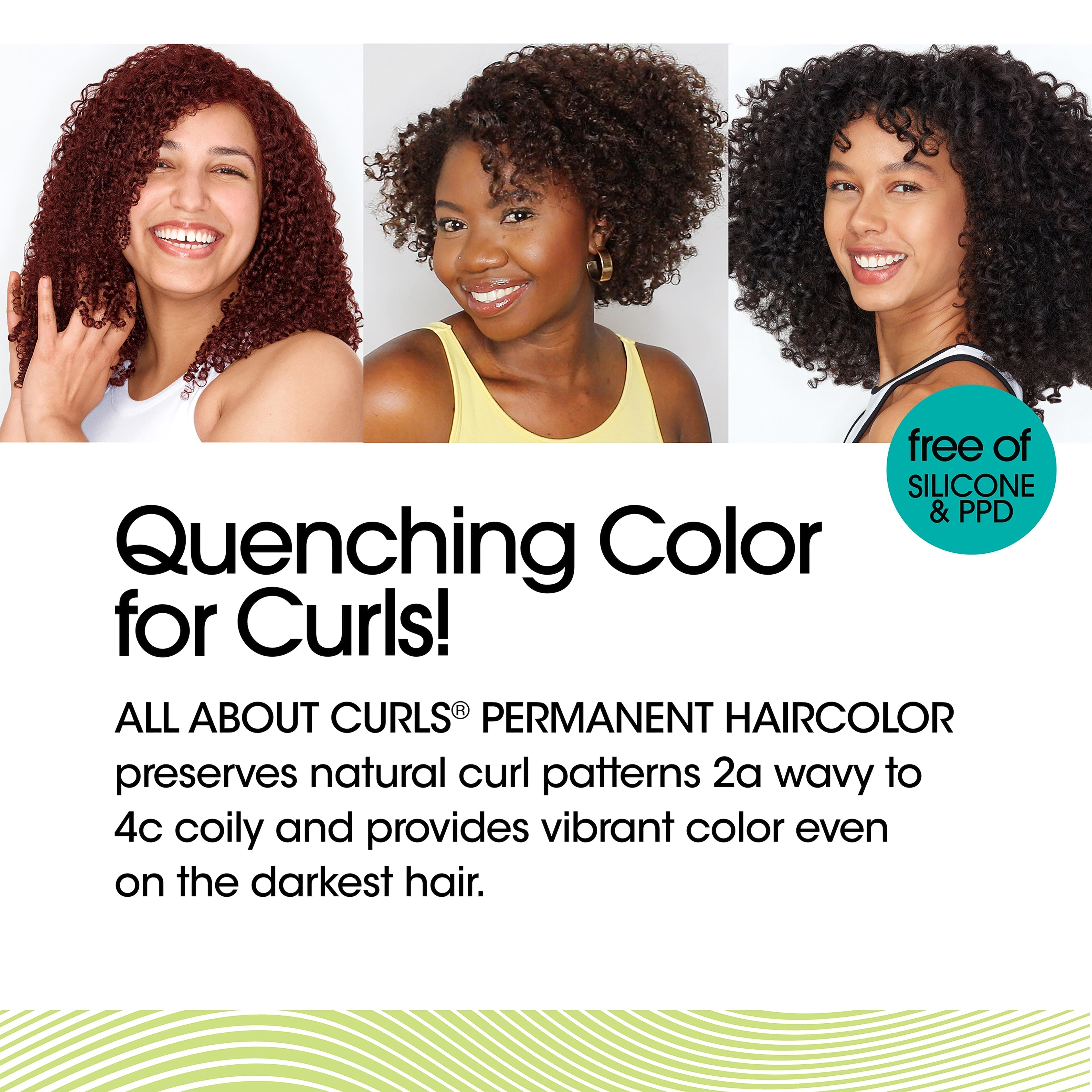 All About Curls® Quenching Permanent Haircolor For Curls - Blonde Shades
