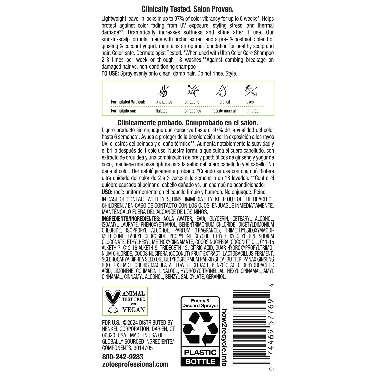 BIOTERA® Ultra Color Care Color Lock Leave-In
