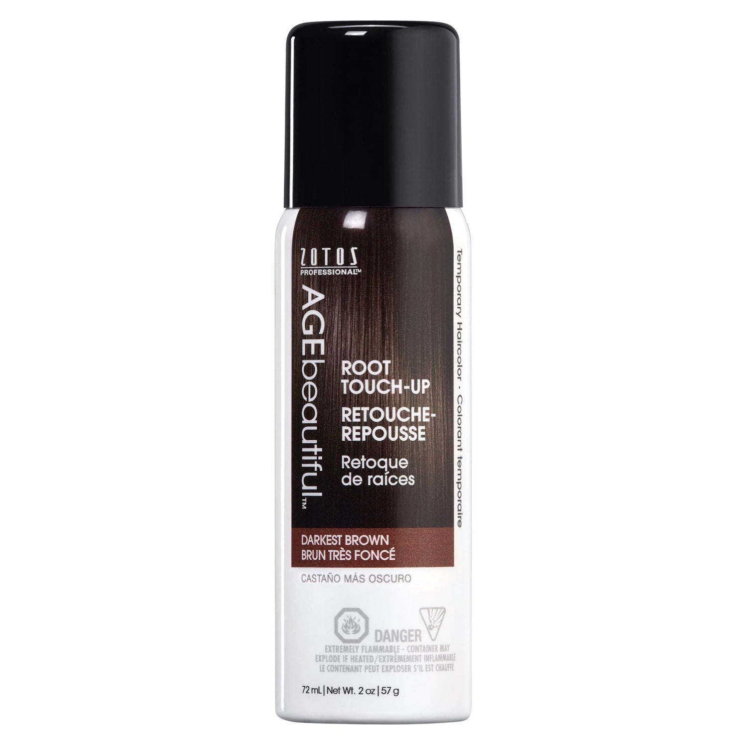 AGEbeautiful® Temporary Root Touch-Up  - Darkest Brown